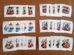 ディズニーハロウィン ミッキー スティッチ エルサ 他 シール 40枚セット