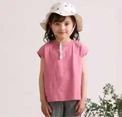 新品未使用 プティマイン Tシャツ Aライン ピンク 100cm