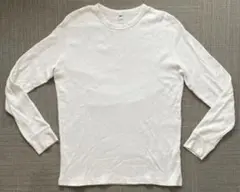 ◆【大人気】UNIQLOワッフルクルーネックTサーマルカットソーLサイズ