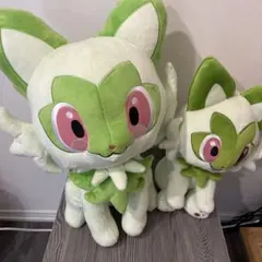 ポケモン　ニャオハ　等身大ぬいぐるみ➕ぽてはぐ クッション ニャオハ　三英貿易