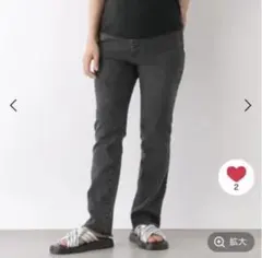 LEPSIM マタニティパンツ ケミカルブラック