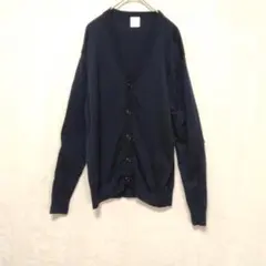 【ねね様】Paul Smith 　ネイビー Vネックカーディガン 　ウール