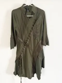Ozz Croce オッズクローチェ アシンメトリー ワンピース カーキのサムネイル
