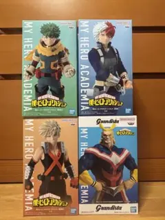 僕のヒーローアカデミア 緑谷出久 轟焦凍 爆豪勝己 オールマイト フィギュアのサムネイル