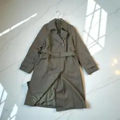 ★ジーユー トレンチコート【M】スプリング　カーキ ベルト付 きれいめ A62