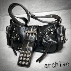 美品 00s archive studs shoulderbag Rock 黒