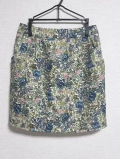 【匿名配送】美品　ページボーイ　レトロ　花柄　タイトスカート