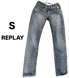 【真贋鑑定済み】REPLAY スリムフィットデニム S