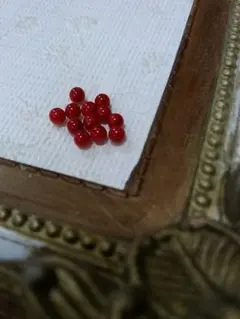 セール❗【新品】天然石　サンゴ　4mm玉　12個セット