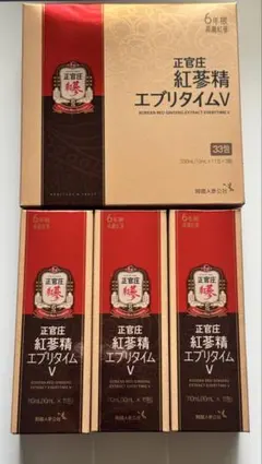 正官庄 6年根高麗紅蔘 紅参精 エブリタイム V 33包 スティックタイプ