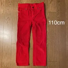 プチバトー　110cm 赤　コーデュロイパンツ