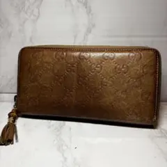 ✨美品✨GUCCI バンブー 長財布 ラウンドファスナー GG柄 x3