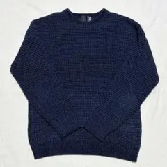 LAKOLE もちもちニット メンズ M ネイビー 美品 ジャストサイズ