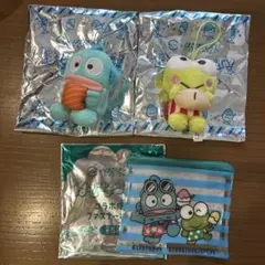 スシロー はぴだんぶい マスコット ポーチ ハンギョドン けろけろけろっぴ