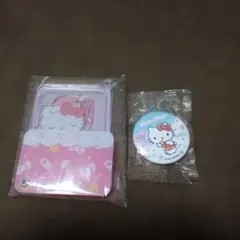 ハローキティ アクリルチャームとバッジセット