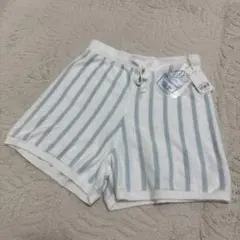 【新品タグ付】ジェラートピケ COOL ストライプショートパンツ しろくまアイス