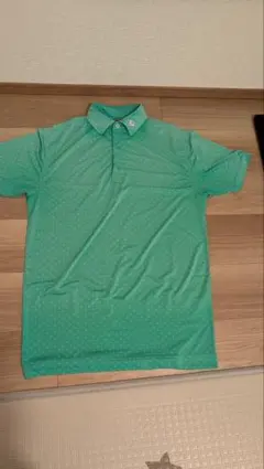 （週末割）FJ ミントグリーン ドット柄 ポロシャツ