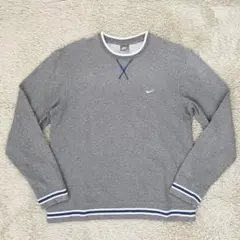 ナイキ 00's トレーナー スウェット ロゴ 刺繍 グレー XL 大きいサイズ