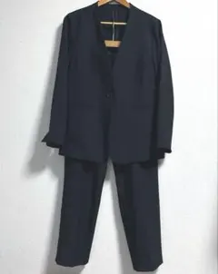 ノーカラーパンツスーツ3L