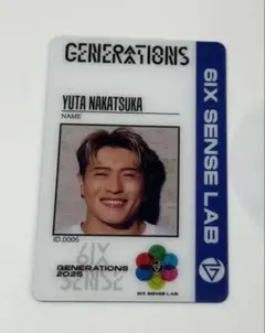 GENERATIONS 6IXSENSE 中務裕太 アプグレ グッズ カード
