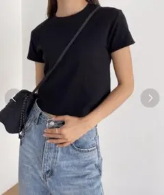 【美品】CANAL JEAN エルマール サーマルクロップド半袖Tシャツのサムネイル