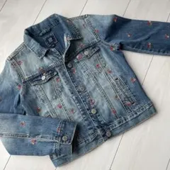 GAP ギャップ☆デニムジャケット　小花刺繍　140センチ　オシャレ　可愛い