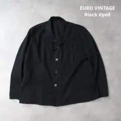 EURO VINTAGE / 黒染め ワーク ジャケット アウター カバーオール