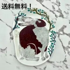 森田Miw 小皿　小物入　morita miw　春山の衣替えの雪兎　新品未使用のサムネイル