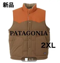 597【新品】大きいサイズ PATAGONIA リバーシブルダウンベスト 2XL