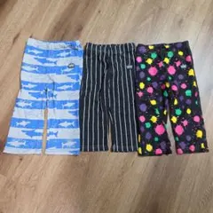 BABYDOLL サメ柄　ストライプ　スプラトゥーン風　ハーフパンツ130