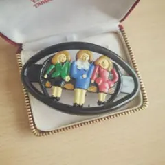 昭和レトロ　バブリーな女の子のバレッタのサムネイル