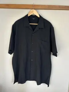 Cale 25SS オープンカラーシャツ ブラックリネンのサムネイル