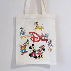 ディズニー　チームディズニー フラットトートバッグ