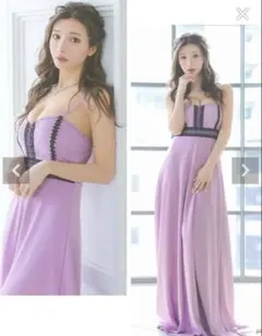 Tika ラベンダーロングドレス　XL