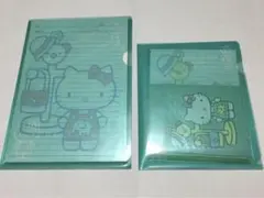 レトロ サンリオ キティ クリアファイル付きレターセット①