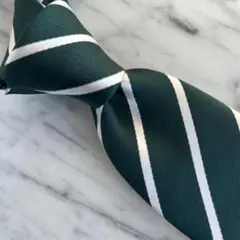 【新品】グリーン×白ストライプ