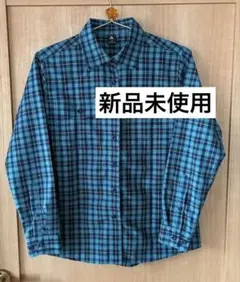 mont-bell 長袖 チェックシャツ ブルー　S モンベル　レディースのサムネイル