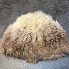 OA4LA ファー 帽子 ベージュ系 ラビットファー