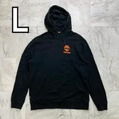ティンバーランド　パーカー　メンズ　L　ブラック　ツリーロゴ　プルオーバー