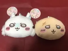 ちいかわ ぬいぐるみパスケースポーチ　ラッコ　モモンガ　2個セット