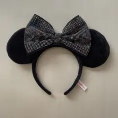 ☆ディズニー　カチューシャ☆ カラフルストーン　リボンカチューシャ　ミニー