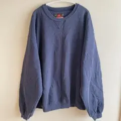ラッセルアスレチック クルーネック スウェット 2XL 紺 コットン ゆったりのサムネイル