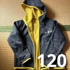 子供服　ジャンパー　アウター　ブルゾン　フリース　ネイビー　男の子　120