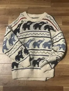 象柄 エレファント　セーター