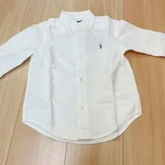 新品未使用　ラルフローレン　長袖シャツ　白シャツ　未着用　3T