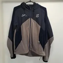 LUZeSOMBRA フード付きジャージ ネイビー グレー