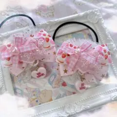 *⑅︎୨୧ヘアゴム✩キッズリボン୨୧⑅︎*