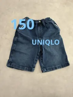 UNIQLO ユニクロ　キッズ　150 デニム　半ズボン　ハーフパンツ