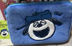 スヌーピー　ミニティッシュポーチ付きパスケース　オラフ　ポーチ　小物入れ　新品