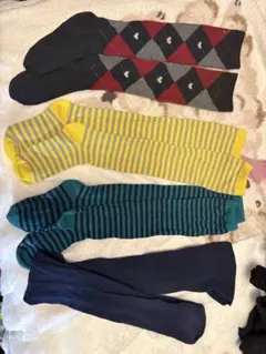 キッズ靴下タイツ4足セット